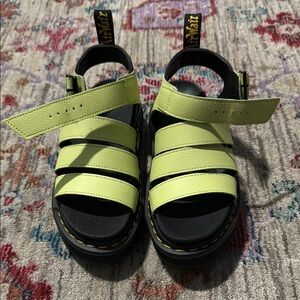 Dr. Martens Green Sandals Chunky Slip-On